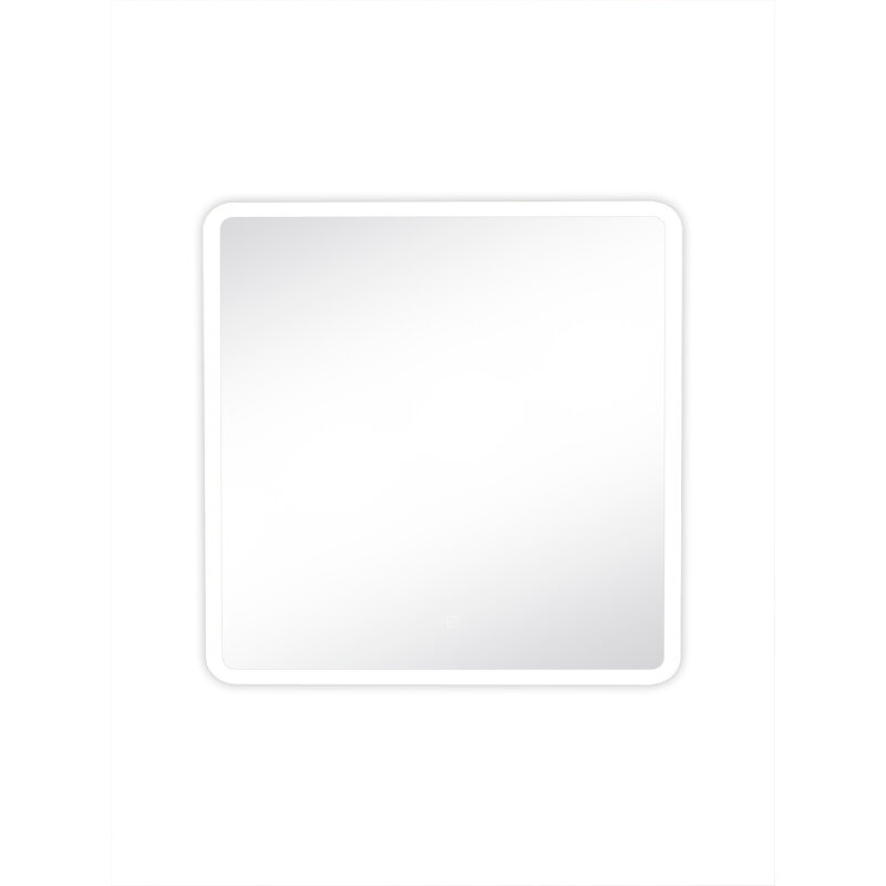 Изображение товара Зеркало Runo Руан 00-00001289, 80 x 80 см, с Led-подсветкой, сенсорный выключатель, цвет белый