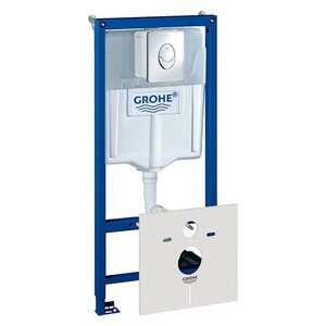 Изображение товара Система инсталляции для унитазов Grohe Rapid SL 38750001 4 в 1 с кнопкой смыва