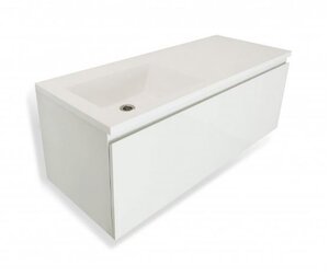 Изображение товара Тумба с раковиной Эстет Dallas Luxe ФР-00001932/ФР-00001931, 1 ящик, 120 х 48 см, левая/правая, белая