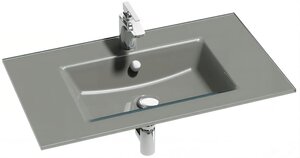 Изображение товара Раковина стеклянная Jacob Delafon Vox EB2104-DD2, 80 см, серая глянцевая