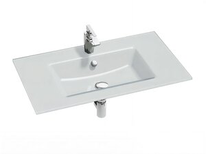 Изображение товара Раковина стеклянная Jacob Delafon Vox EB2104-DD1, 80 см, белая глянцевая