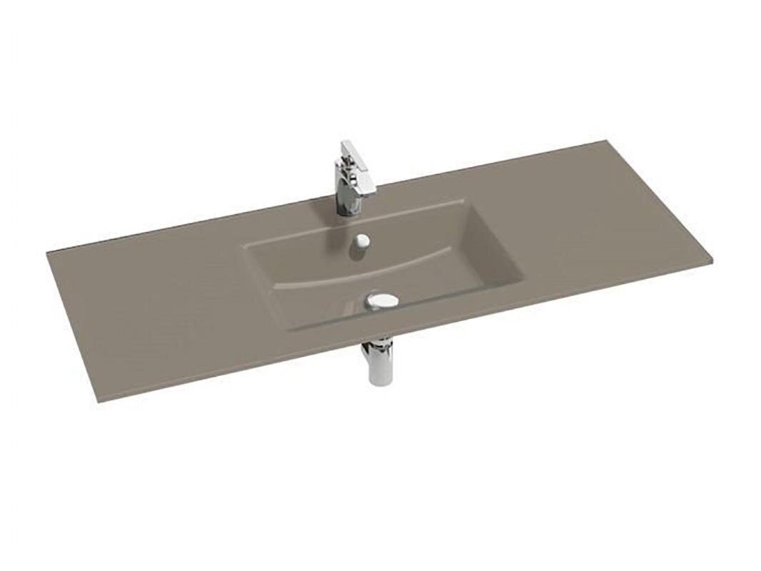 Изображение товара Стеклянная раковина-столешница Jacob Delafon VOX EB2101-DD4 120x46 см, коричневая