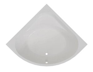 Изображение товара Ванна акриловая Радомир Данте 1-01-2-0-1-363К, 140 x 140 см, каркас, фронтальная панель, слив-перелив цвет хром, белая