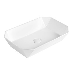 Изображение товара Раковина Abber Rechteck AC2218, 70 см, фаянс, накладная, белая