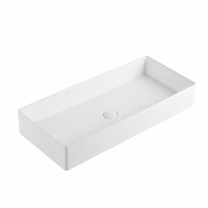 Изображение товара Раковина Abber Rechteck AC2219 80 см накладная белая фаянс угловая установка