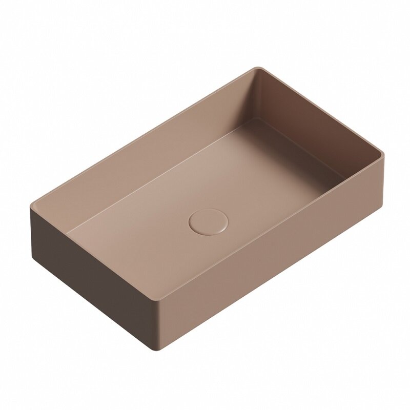 Изображение товара Раковина Abber Rechteck AC2220MK 60 см фаянс накладная хаки матовая