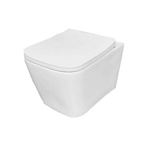 Изображение товара Подвесной унитаз Relisan WM 706 Гл000027685 безободковый, крышка-сиденье микролифт, белый