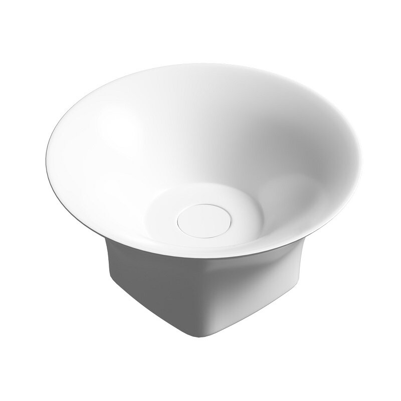 Изображение товара Раковина Abber Bequem AC2125 38 см круглая из фаянса белая накладная