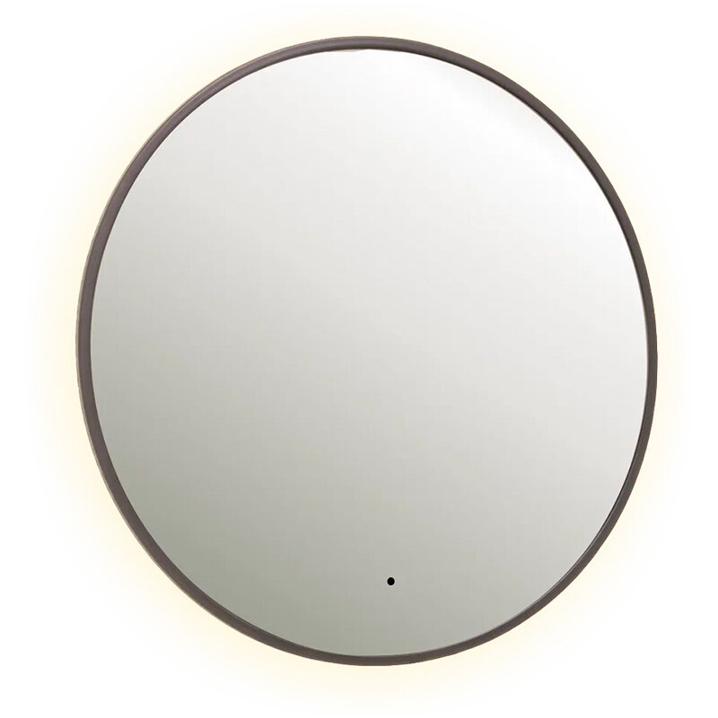 Изображение товара Зеркало Dreja Shine 99.2048, 80 см, LED-подсветка, сенсорный выключатель, металлическая рама графит