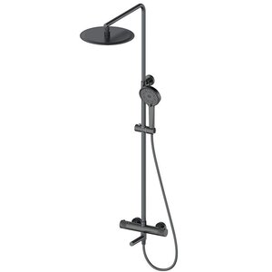 Изображение товара Душевая система Wonzon & Woghand WW-88739902-BGM, термостатическая, цвет графит темный
