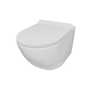 Изображение товара Подвесной унитаз Relisan WM 708 Гл000027685 безободковый, крышка-сиденье микролифт, белый