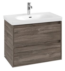 Изображение товара Тумба под раковину Villeroy & Boch Skyla C79600RK, 80 см подвесная, Stone Oak