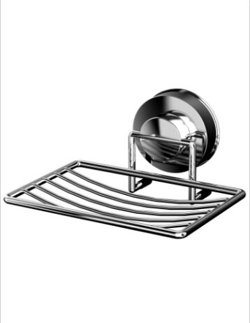 Изображение товара Мыльница-решётка Ridder 12040100 на присосках для ванной комнаты хром