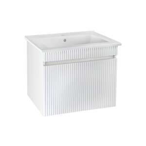 Изображение товара Тумба под раковину Runo Модена 00-00002199, 65 см, подвесная, цвет белый