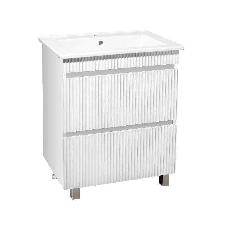 Изображение товара Тумба под раковину Runo Модена 00-00001452, 65 см, напольная, цвет белый