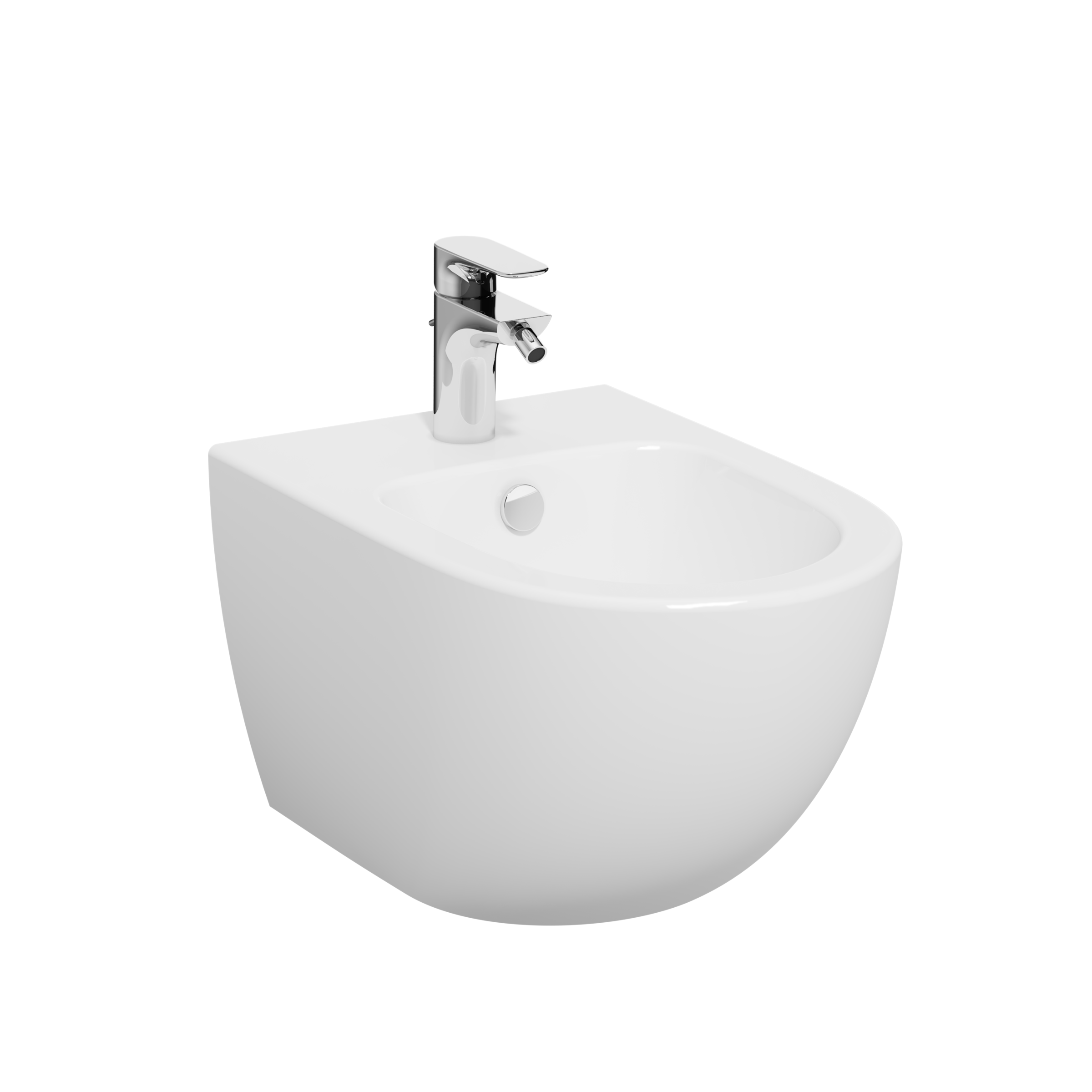 Изображение товара Подвесное биде Vitra Sento 4338B003-1046 белое для ванной комнаты