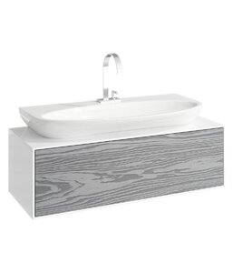 Изображение товара Тумба под раковину Aqwella Genesis 100, подвесная, миллениум серый, GEN0110MG
