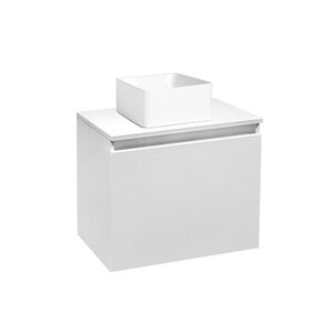 Изображение товара Тумба под раковину Runo Бари 00-00001472, 50 см, подвесная, цвет белый