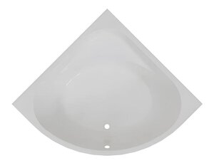 Изображение товара Ванна акриловая Радомир Данте 1-01-2-0-1-362К, 130 x 130 см, каркас, фронтальная панель, слив-перелив цвет хром, белая