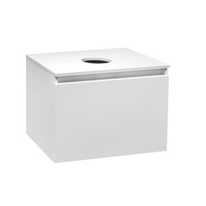 Изображение товара Тумба под раковину Runo Бари 00-00001473, 60 см, подвесная, цвет белый