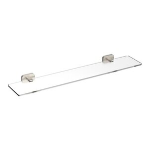 Изображение товара Полка стеклянная Wonzon & Woghand Graffity WW-9327-BN, PVD, держатели никель брашированный