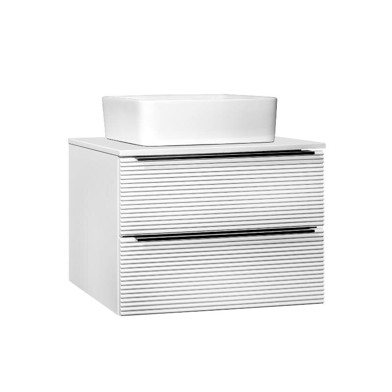 Изображение товара Тумба под раковину Runo Орлеан 00-00002023, 70 см, подвесная, цвет белый/белый матовый Изображение товара Тумба под раковину Runo Орлеан 00-00002023, 70 см, подвесная, цвет белый/белый матовый