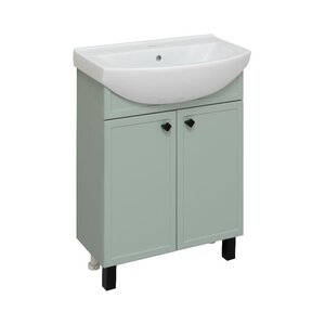 Изображение товара Тумба под раковину Runo Римини 00-00001273, 65 см, напольная, цвет мята
