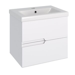 Изображение товара Тумба под раковину Runo Стокгольм 00-00001123, 60 см, подвесная, цвет белый