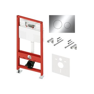 Изображение товара Инсталляция для унитаза TECE Base N500921, клавиша хром глянцевый