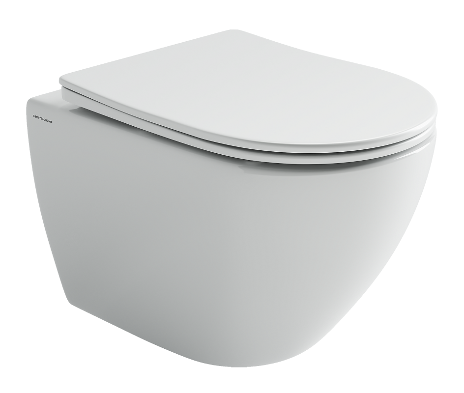 Изображение товара Подвесной унитаз Ceramicanova Mia CN1805T с торнадо смывом белый