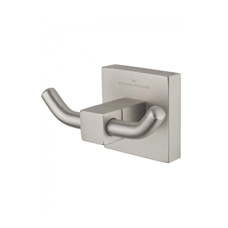 Изображение товара Крючок Wonzon & Woghand Polo WW-8925-BN, двойной, PVD-покрытие, цвет никель брашированный