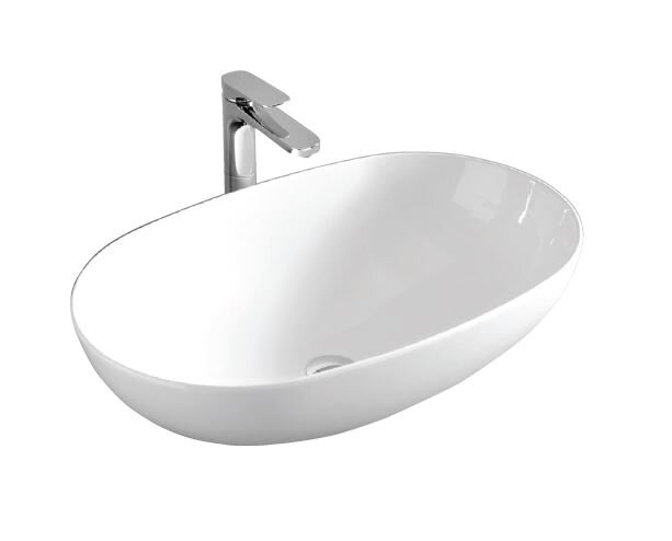 Изображение товара Раковина ArtCeram La Ciotola 70 LCL002 01 00 овальная накладная фарфор белая