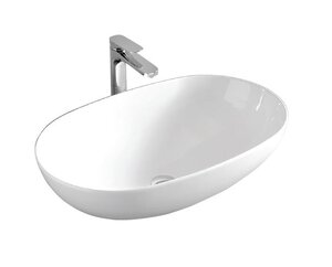 Изображение товара Раковина ArtCeram La Ciotola 70 LCL002 01 00 овальная накладная фарфор белая