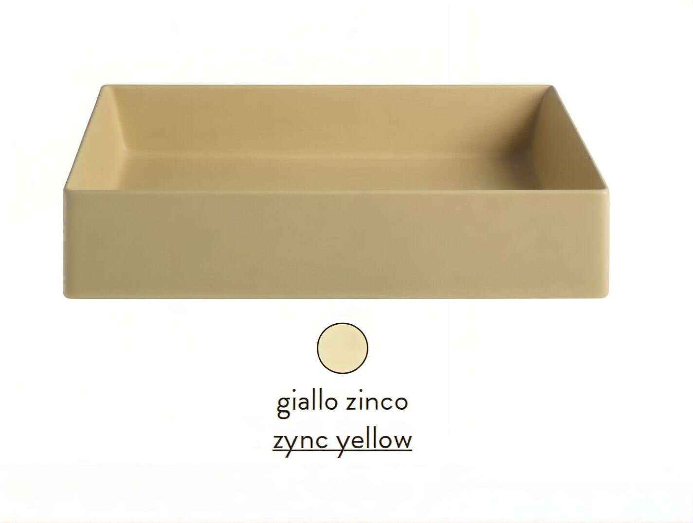 Изображение товара Раковина ArtCeram Scalino 55 SCL002 12 00, накладная, цвет giallo zinco (желтый цинк), 55 х 38 х 11,5 см Изображение товара Раковина ArtCeram Scalino 55 SCL002 12 00, накладная, цвет giallo zinco (желтый цинк), 55 х 38 х 11,5 см