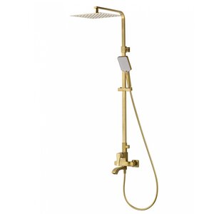 Изображение товара Душевая система Wonzon & Woghand Flex WW-88047072-BG, PVD золото брашированное