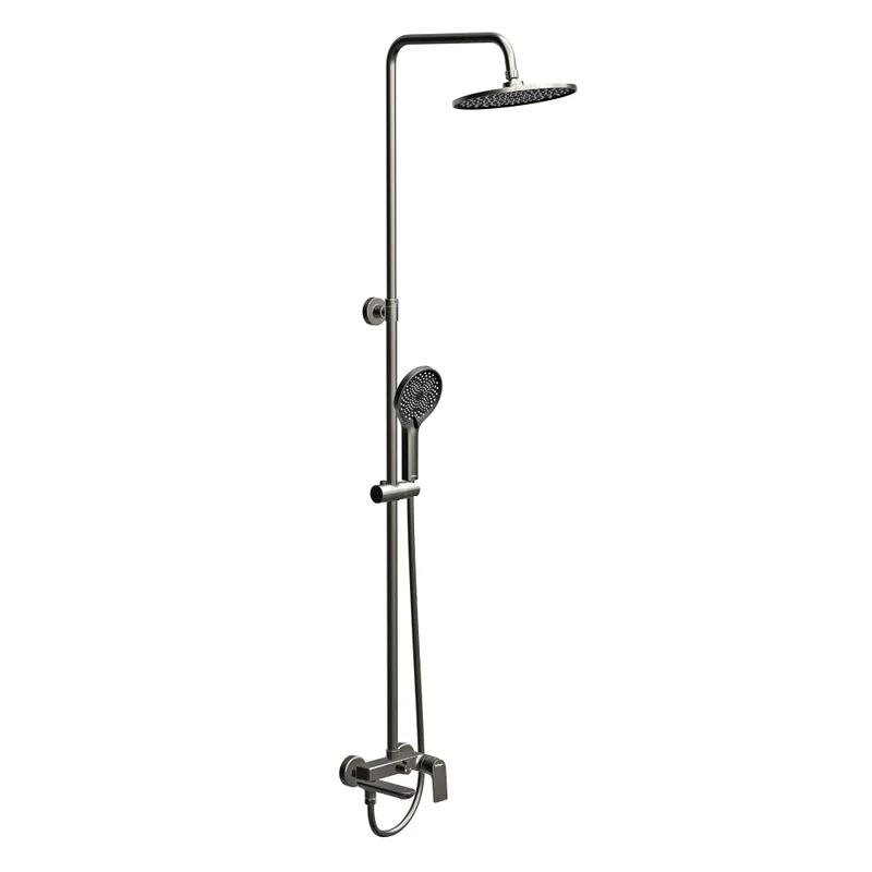 Изображение товара Душевая система BelBagno MARINO-VSCM-GM цвет оружейная сталь 25 см