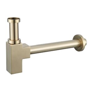 Изображение товара Сифон для раковины BelBagno BB-SMQ2-BORO, цвет золото брашированное