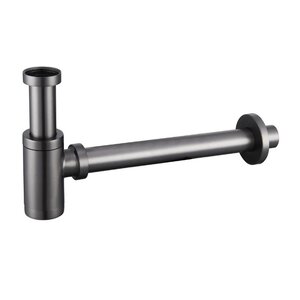 Изображение товара Сифон для раковины BelBagno BB-SMT2-GM, цвет оружейная сталь