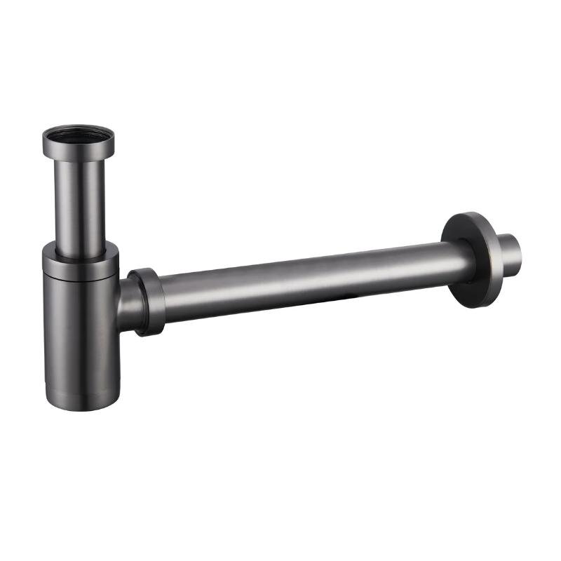Изображение товара Сифон для раковины BelBagno BB-SMT2-GM, цвет оружейная сталь