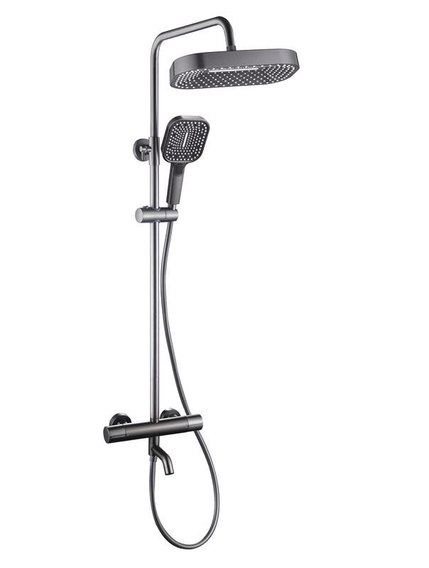 Изображение товара Душевая система ALMAes Deivon SDI-1836 термостатическая оружейная сталь