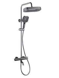 Изображение товара Душевая система ALMAes Deivon SDI-1836, термостатическая, оружейная сталь