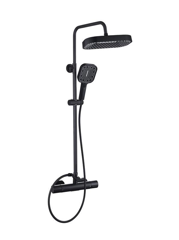 Изображение товара Душевая система ALMAes Doris GK-0345, термостатическая, черная