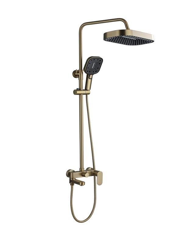 Изображение товара Душевая система ALMAes Salda ALS-615-18 золото с тропическим дождем