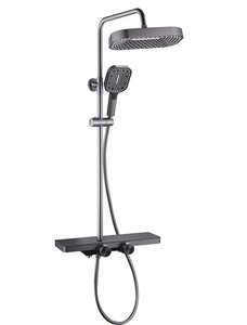 Изображение товара Душевая система ALMAes Hazar SDI-1838, оружейная сталь