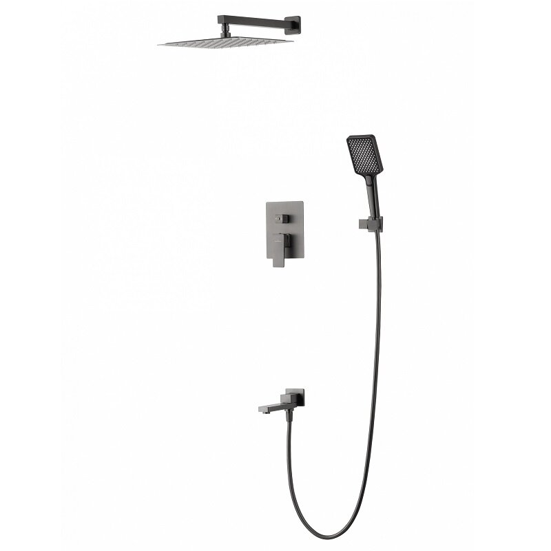 Изображение товара Современная душевая система Wonzon & Woghand Cube 2.0, PVD темный графит Германия