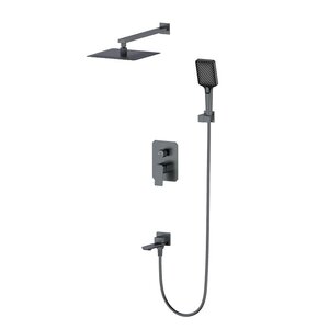 Изображение товара Современная душевая система Wonzon & Woghand Diamond WW-88939011-BGM, PVD графит Изображение товара Современная душевая система Wonzon & Woghand Diamond WW-88939011-BGM, PVD графит