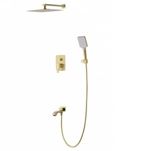 Изображение товара Душевая система Wonzon & Woghand Flex WW-88939072-BG, PVD золото брашированное