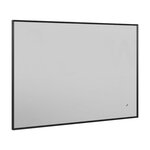Зеркало Prato Эдис 243 01-53060-00 00, 80 см, с LED-подсветкой, инфракрасный выключатель, с подогревом, цвет рамы черный матовый - фото 1