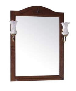 Изображение товара Зеркало ASB-Woodline Салерно 9660 65 см массив ясеня, антикварный орех