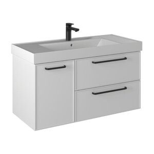 Изображение товара Тумба под раковину Prato Кватро 246 03-20100-19 00 БЕЛ, 100 см, подвесная, цвет белый матовый